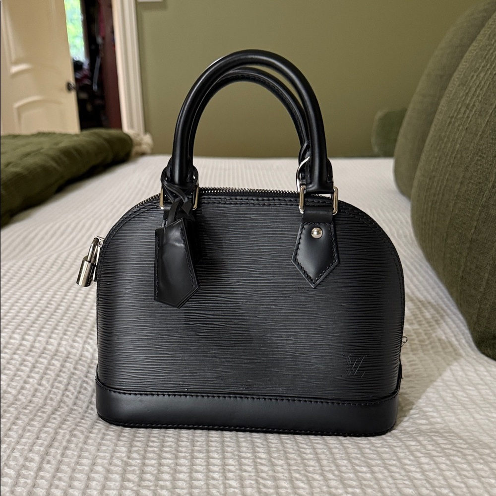 Louis Vuitton Black Alma BB Mini Bag